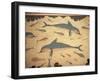 Dolphin Fresco, Knossos, Crete, Greece-James Green-Framed Premium Photographic Print