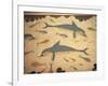 Dolphin Fresco, Knossos, Crete, Greece-James Green-Framed Photographic Print