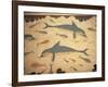 Dolphin Fresco, Knossos, Crete, Greece-James Green-Framed Photographic Print