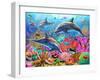 Dolphin Fun-Adrian Chesterman-Framed Art Print