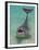 Dolphin in the Ocean, Roatan Island, Honduras-Keren Su-Framed Premium Photographic Print