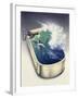 Dolphin in Wave-Harro Maass-Framed Giclee Print