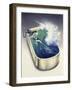 Dolphin in Wave-Harro Maass-Framed Giclee Print