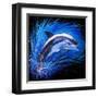 Dolphin Jumping-null-Framed Art Print