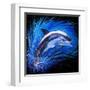 Dolphin Jumping-null-Framed Art Print