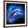 Dolphin Jumping-null-Framed Art Print