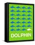 Dolphin Poster-NaxArt-Framed Stretched Canvas