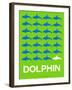 Dolphin Poster-NaxArt-Framed Art Print