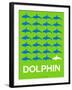 Dolphin Poster-NaxArt-Framed Art Print