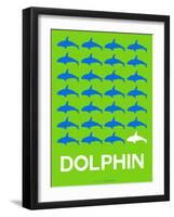 Dolphin Poster-NaxArt-Framed Art Print