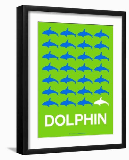 Dolphin Poster-NaxArt-Framed Art Print