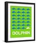 Dolphin Poster-NaxArt-Framed Art Print