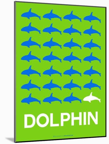 Dolphin Poster-NaxArt-Mounted Art Print