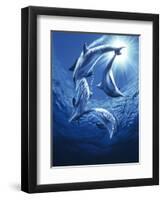 Dolphin Swing-Joh Naito-Framed Premium Giclee Print