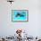 Dolphin With A Baby Floating In The Water-Elena Larina-Framed Photographic Print displayed on a wall