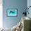 Dolphin With A Baby Floating In The Water-Elena Larina-Framed Photographic Print displayed on a wall