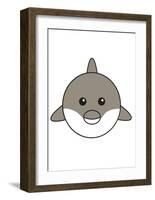 Dolphin-null-Framed Art Print