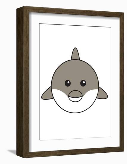 Dolphin-null-Framed Art Print