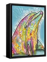 Dolphin-Dean Russo-Framed Stretched Canvas