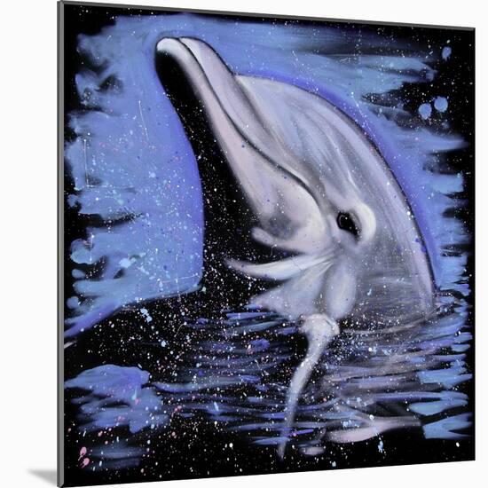 Dolphin-null-Mounted Art Print