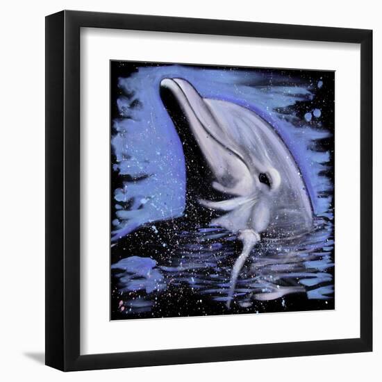 Dolphin-null-Framed Art Print