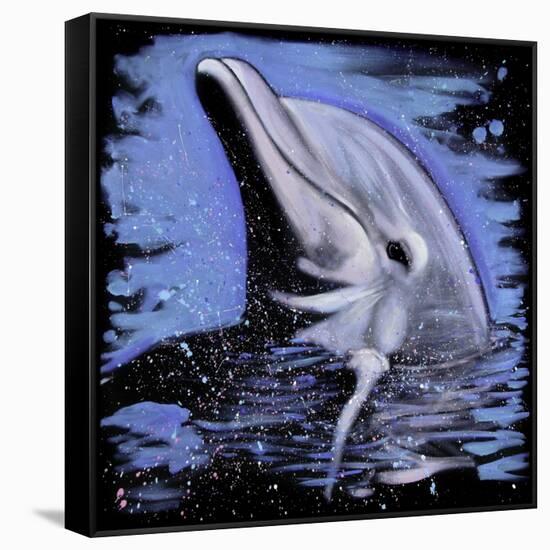 Dolphin-null-Framed Stretched Canvas