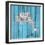 Dolphin-Design Turnpike-Framed Giclee Print