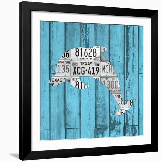 Dolphin-Design Turnpike-Framed Giclee Print