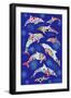 Dolphins_1-Miguel Balbás-Framed Giclee Print