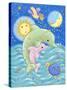 Dolphins at Play-Viv Eisner-Stretched Canvas