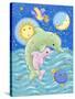 Dolphins at Play-Viv Eisner-Stretched Canvas