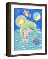 Dolphins at Play-Viv Eisner-Framed Art Print