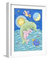 Dolphins at Play-Viv Eisner-Framed Art Print