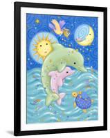 Dolphins at Play-Viv Eisner-Framed Art Print