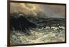 Dolphins in a Rough Sea, 1894-Thorvald Niss-Framed Giclee Print