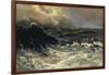 Dolphins in a Rough Sea, 1894-Thorvald Niss-Framed Giclee Print