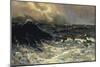 Dolphins in a Rough Sea, 1894-Thorvald Niss-Mounted Giclee Print