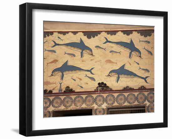 Dolphins, Knossos, Crete, Greek Islands, Greece-G Richardson-Framed Premium Photographic Print