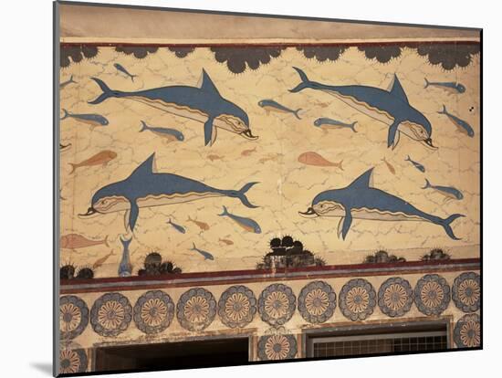 Dolphins, Knossos, Crete, Greek Islands, Greece-G Richardson-Mounted Photographic Print