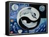 Dolphins (Month of May from a Calendar)-Vivika Alexander-Framed Stretched Canvas