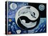 Dolphins (Month of May from a Calendar)-Vivika Alexander-Stretched Canvas