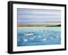 Dolphins Playing, 2004-Liz Wright-Framed Giclee Print