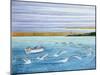 Dolphins Playing, 2004-Liz Wright-Mounted Giclee Print