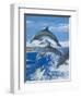 Dolphins-Janet Blakeley-Framed Giclee Print