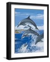 Dolphins-Janet Blakeley-Framed Giclee Print