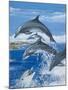 Dolphins-Janet Blakeley-Mounted Giclee Print