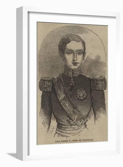 Dom Pedro V, King of Portugal-null-Framed Giclee Print
