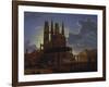 Dom Ueber Einer Stadt. Nach 1813. (Kopie Von K.E.Biermann Um 1830)-Karl Friedrich Schinkel-Framed Giclee Print