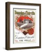 Domaine De Clairville Wine Label - Europe-Lantern Press-Framed Art Print