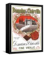 Domaine De Clairville Wine Label - Europe-Lantern Press-Framed Stretched Canvas
